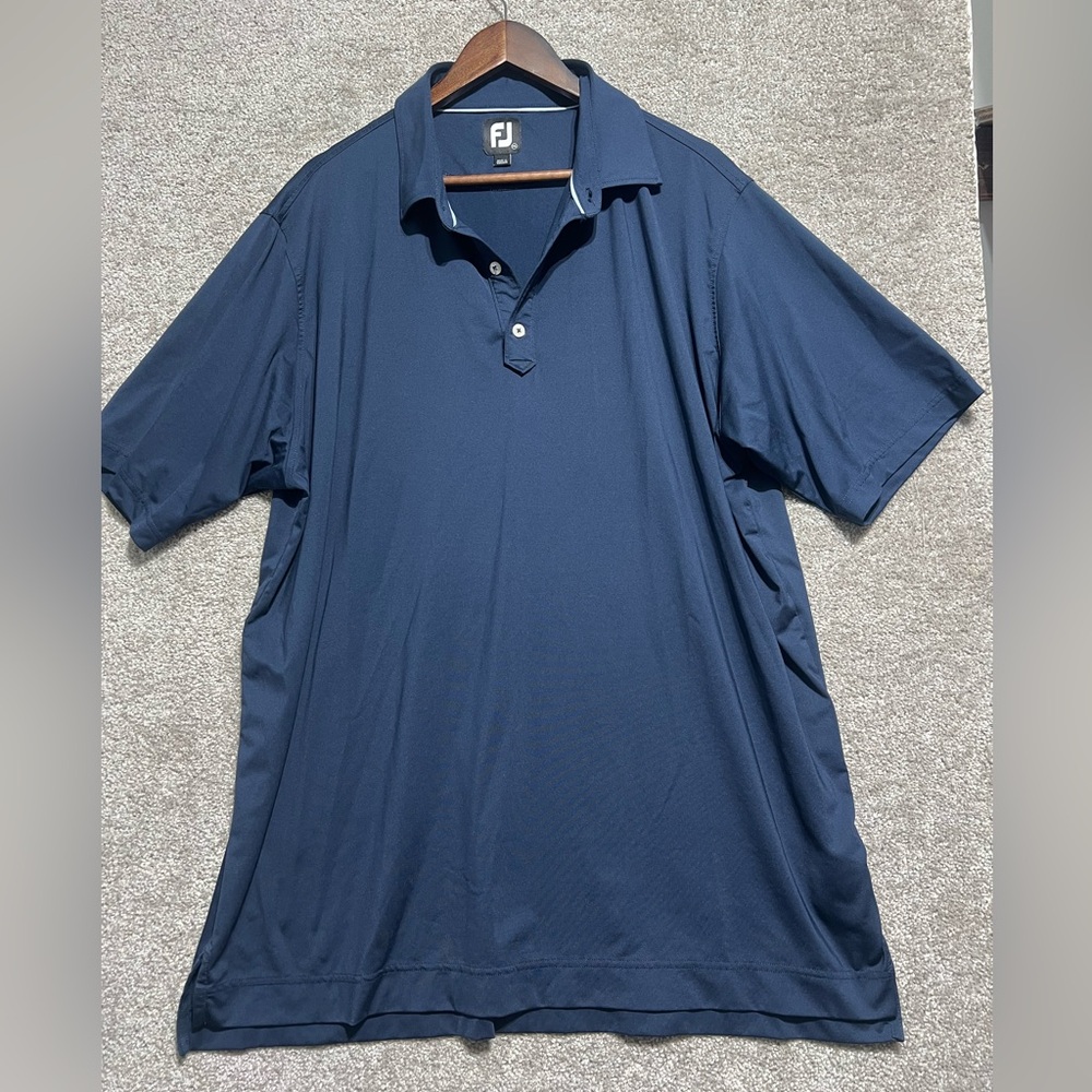 FootJoy Men’s Blue Short Sleeve Golf Polo Shirt Size 2XL